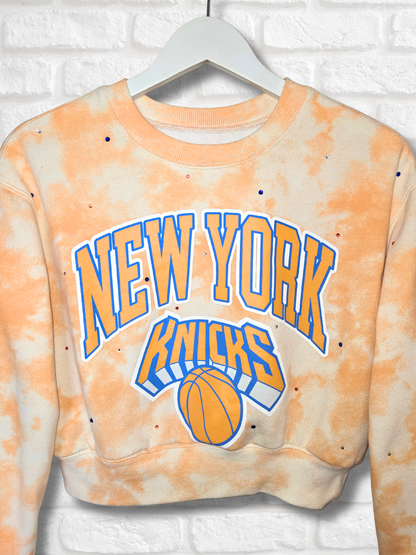 New York Knicks Crop Sweatshirt- Small