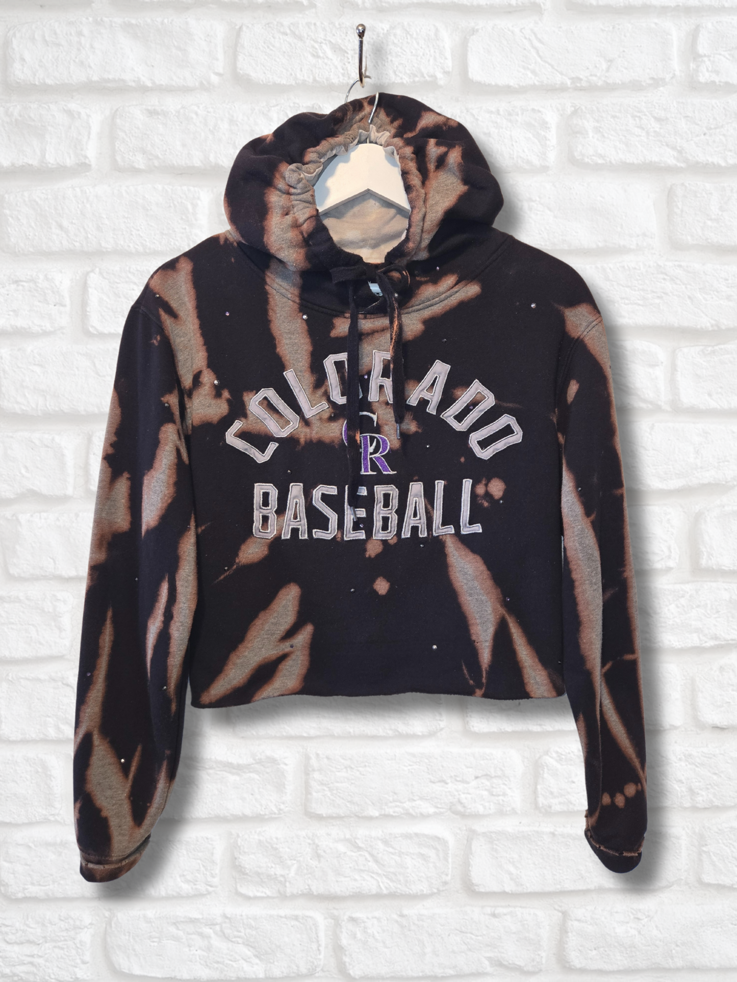 Colorado Rockies Crop Hoodie - Medium