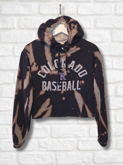Colorado Rockies Crop Hoodie - Medium