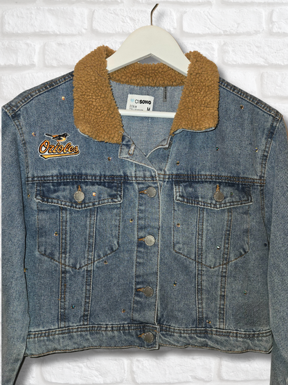 Baltimore Orioles Crop Rhinestone Jacket