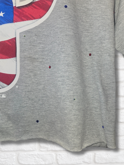 Philadelphia Phillies Stars & Stripes Crop Top- Large