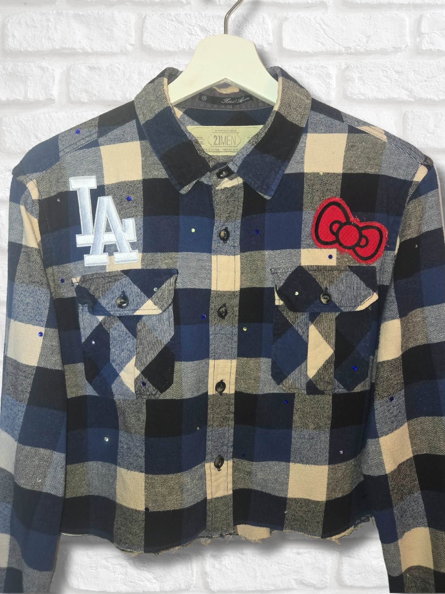 Dodgers HK Crop Flannel
