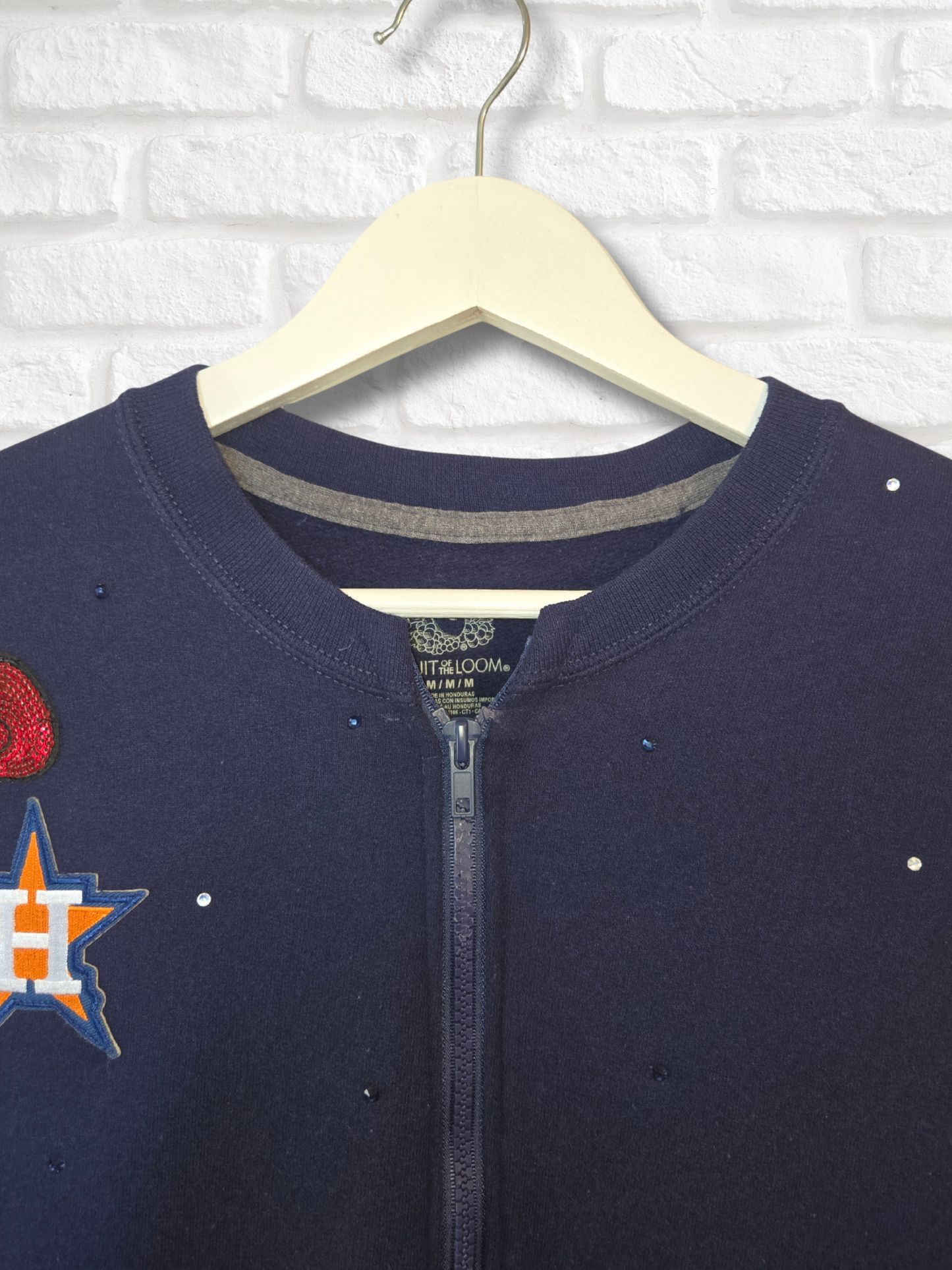 Astros HK Crop Zip-Up Sweatshirt
