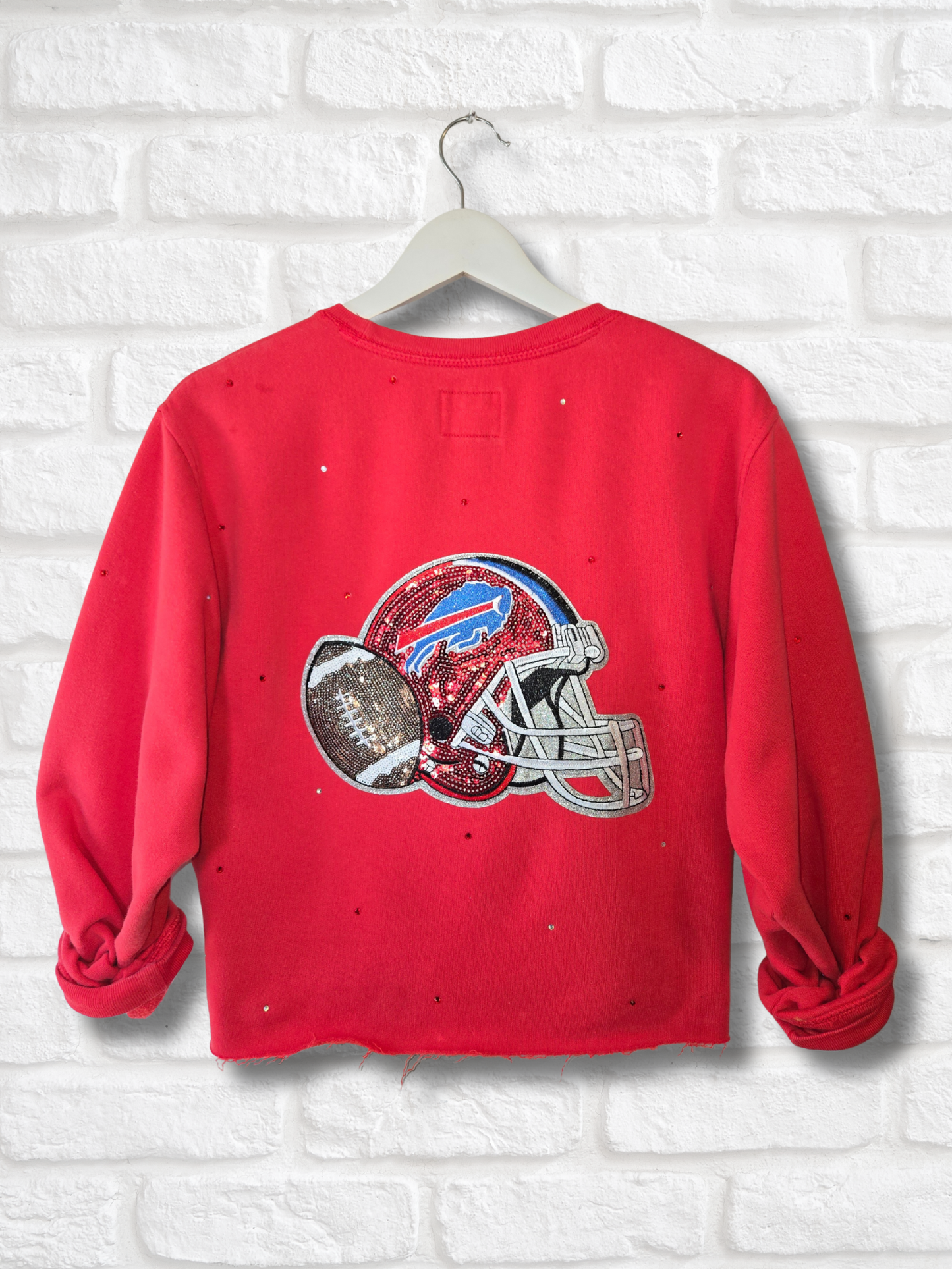 Buffalo Bills Crop Zip-Up Sweatshirt