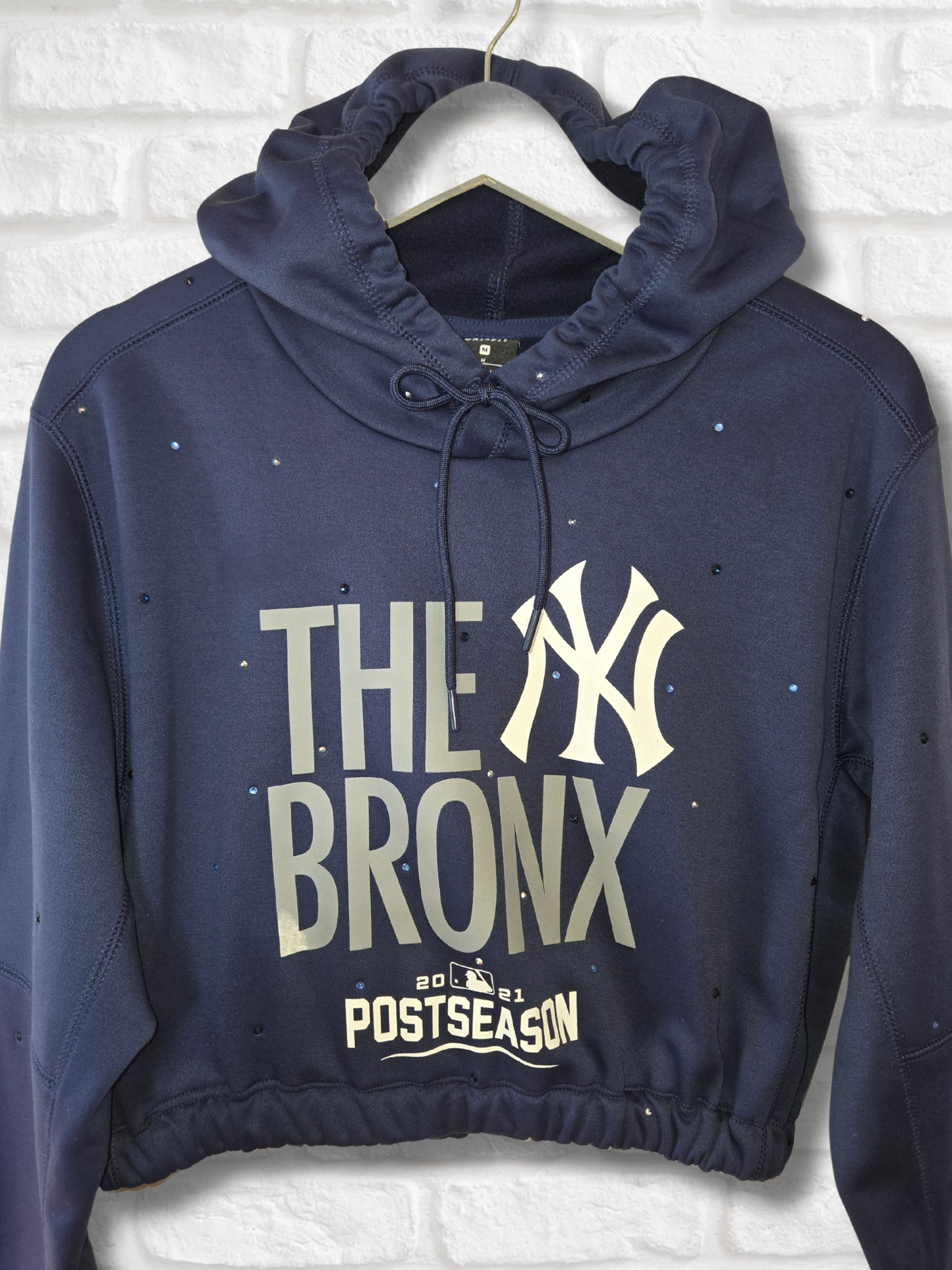 New York Yankees Crop Hoodie - S/M