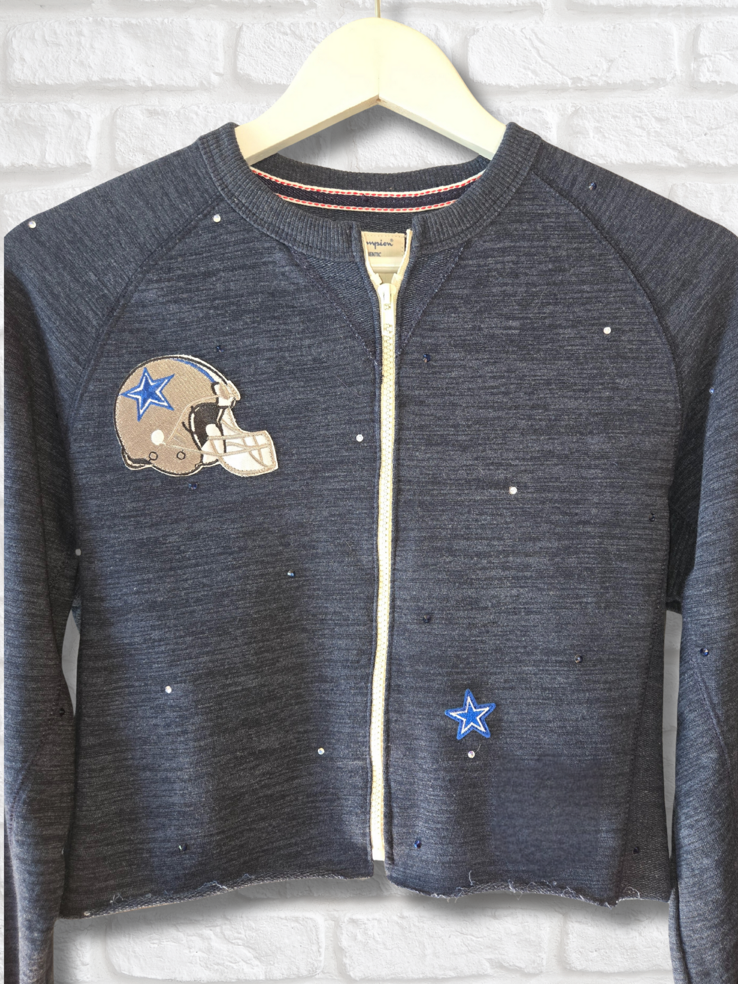 Dallas Cowboys Crop Zip-Up Sweatshirt