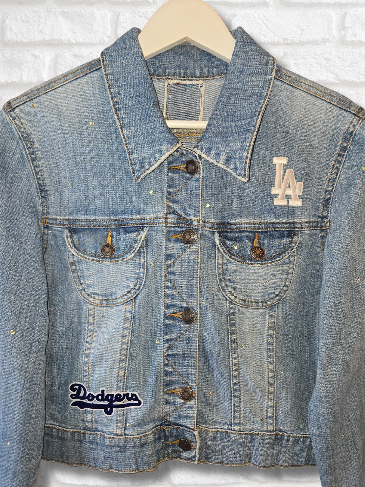 Los Angeles Dodgers Rhinestone Denim Jacket