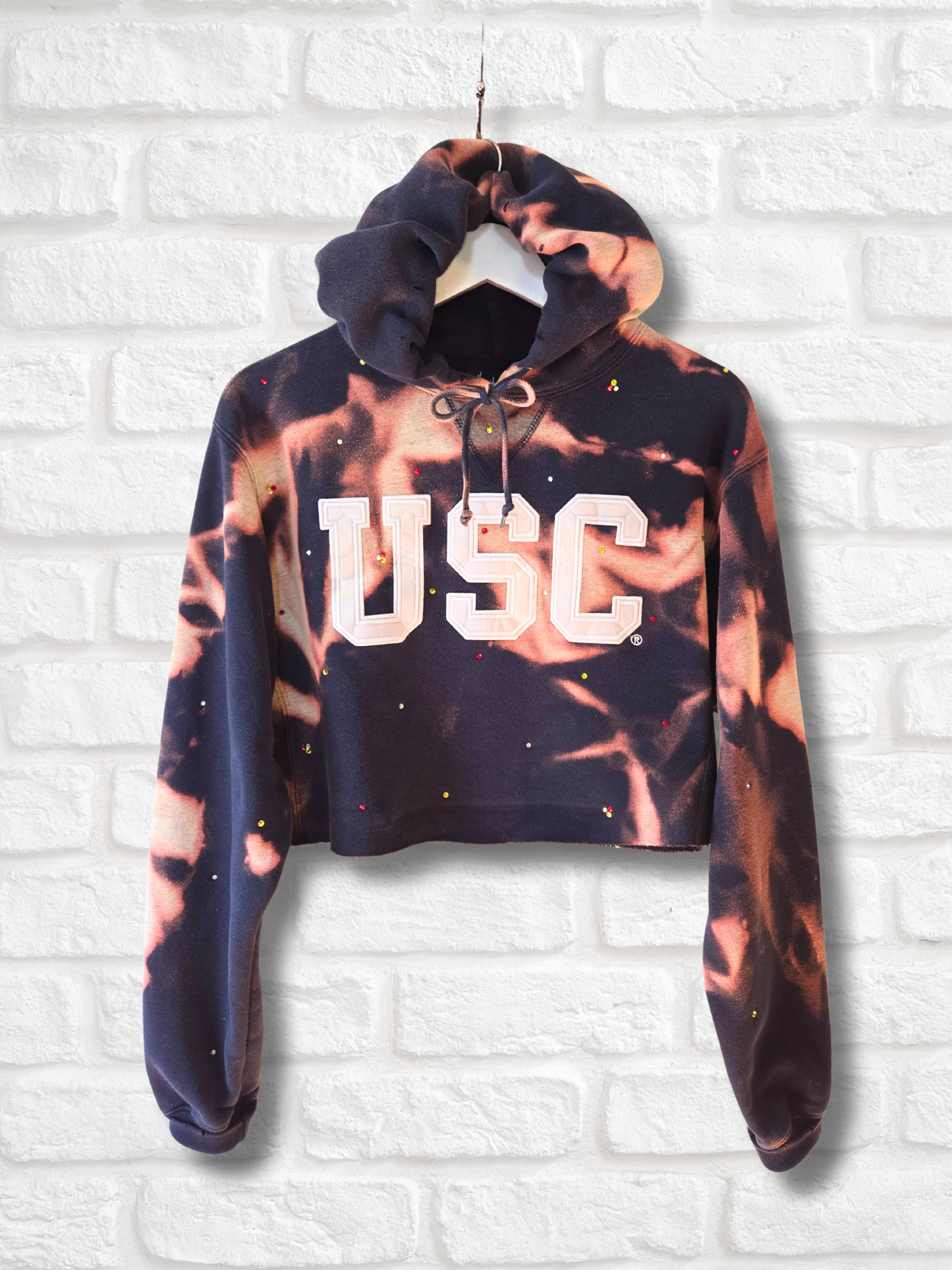 USC Trojans Crop Hoodie