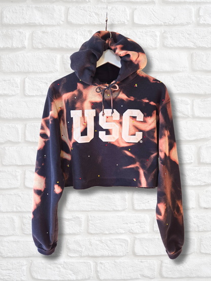 USC Trojans Crop Hoodie