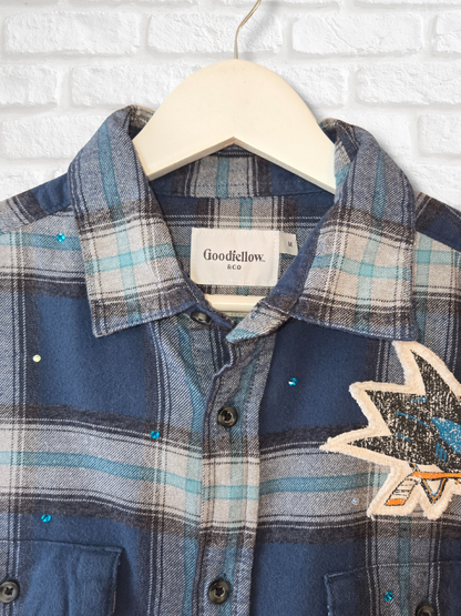 San Jose Sharks Crop Flannel