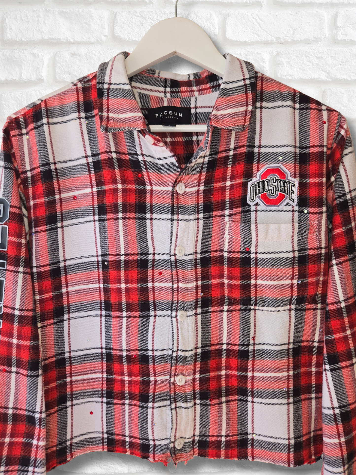 Ohio State Buckeyes Crop Flannel