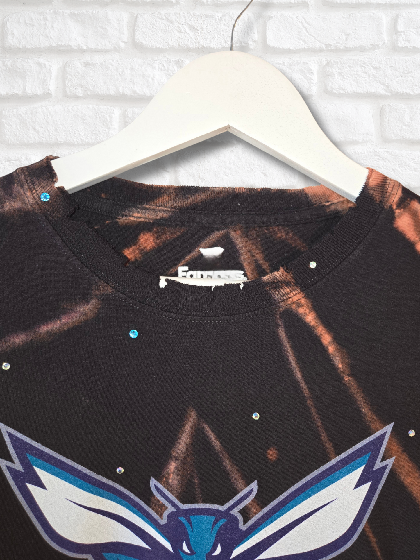 Charlotte Hornets Long Sleeve Crop Top