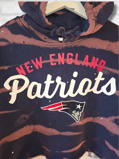 New England Patriots Crop Hoodie