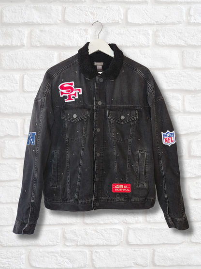 San Francisco 49ers Sherpa Lined Denim Jacket