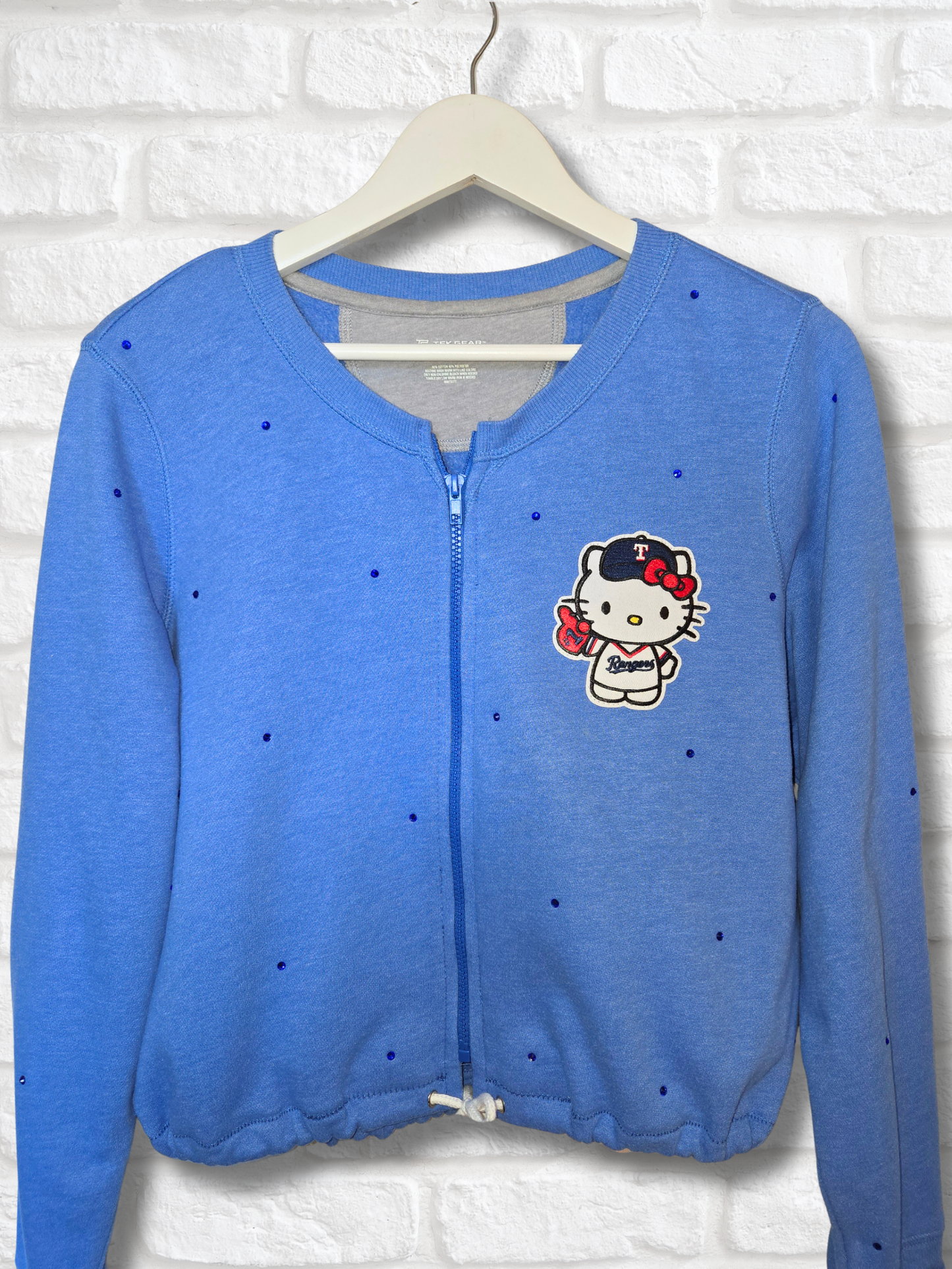 Texas Rangers HK Crop Zip-Up Sweatshirt