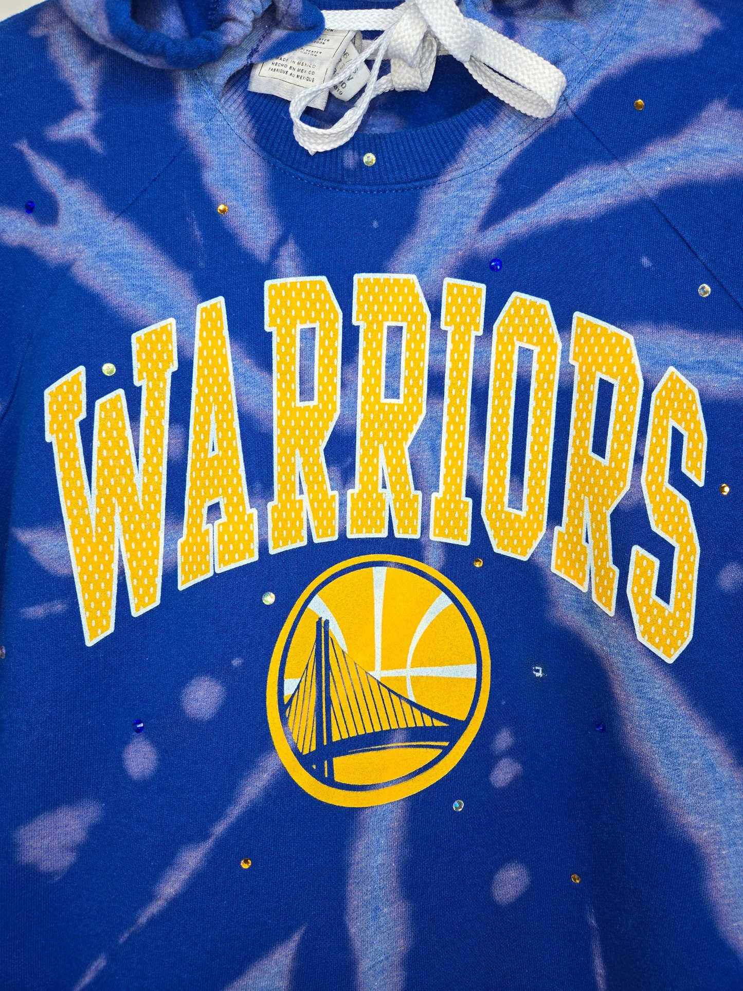 Golden State Warriors Crop Hoodie - Small