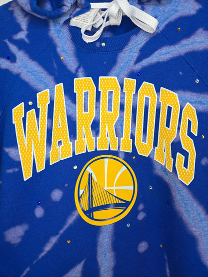 Golden State Warriors Crop Hoodie - Small