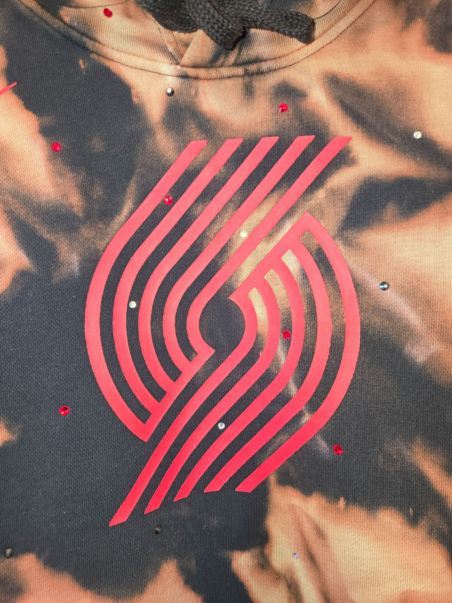 Portland Trail Blazers Crop Hoodie - Medium