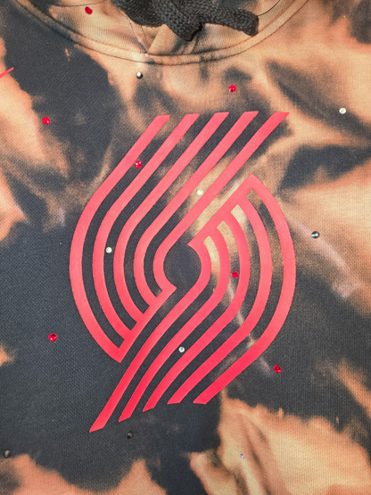 Portland Trail Blazers Crop Hoodie - Medium