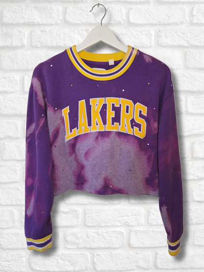 Los Angeles Lakers Crop Sweatshirt - Medium