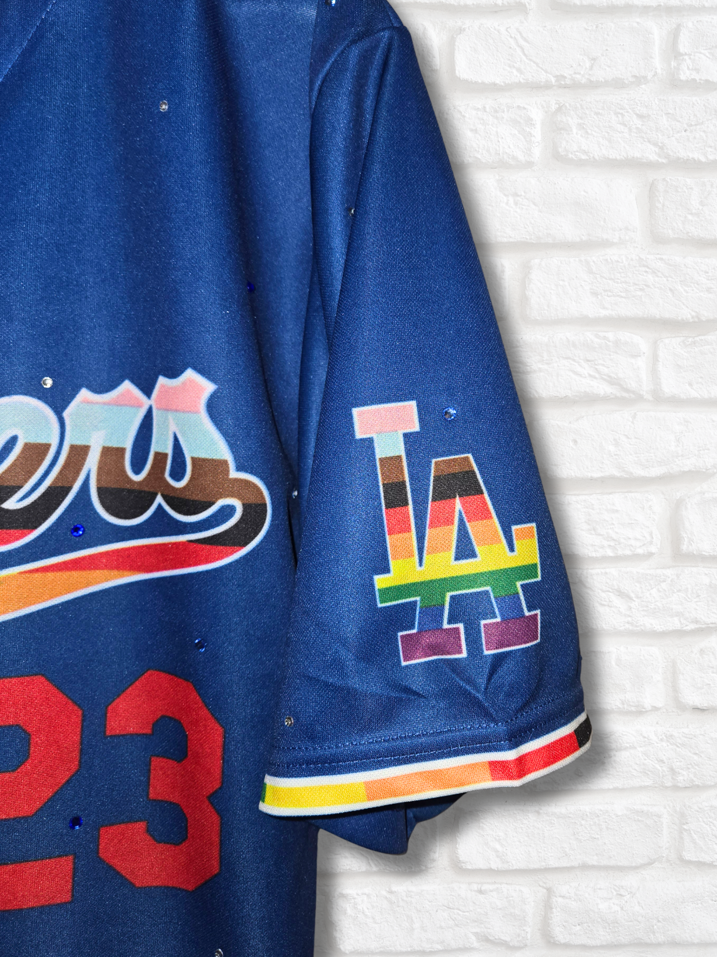 Los Angeles Dodgers Pride Crop Jersey - XL