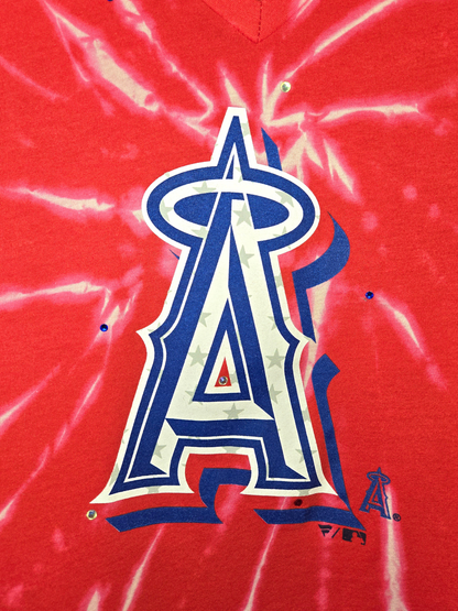 Los Angeles Angels Stars & Stripes Fitted Tee- Large