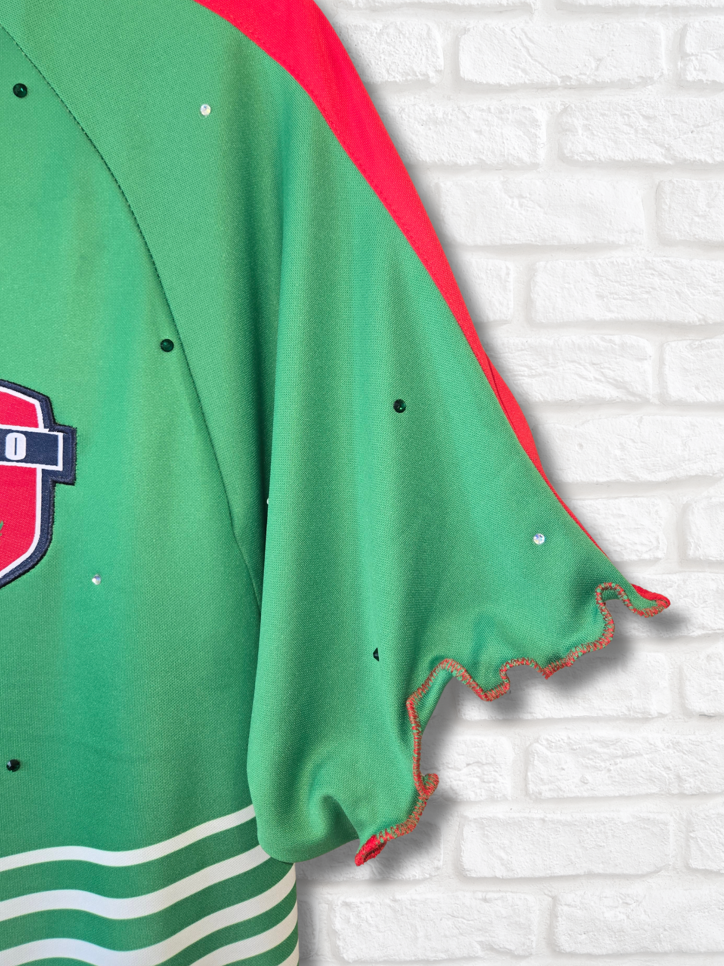 Team Mexico Ruffle Crop Top - XL