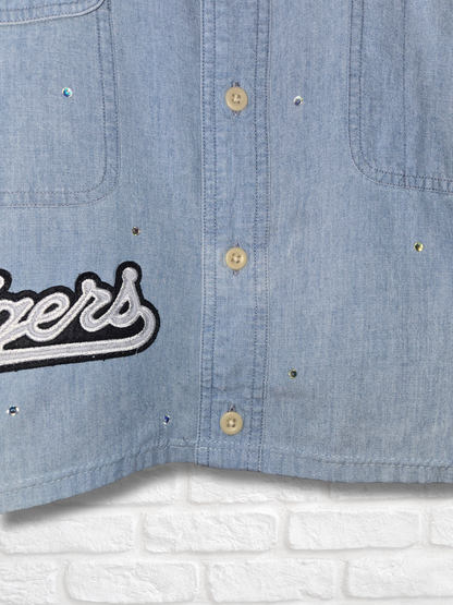 Los Angeles Dodgers Crop Button-up - XL