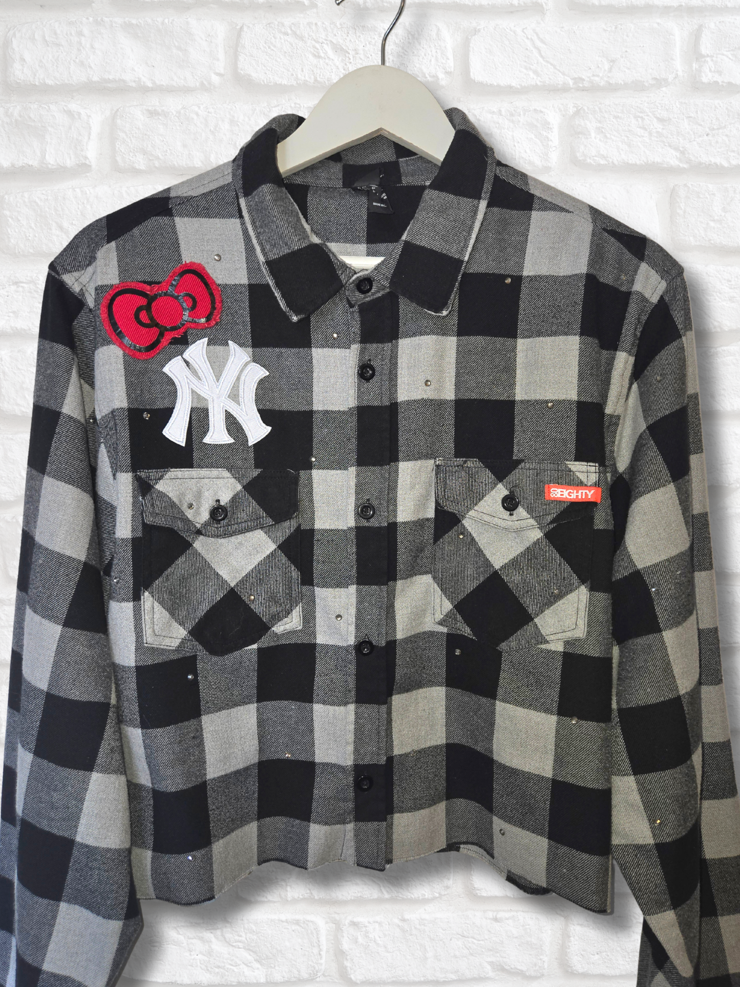 Yankees HK Crop Flannel- Large