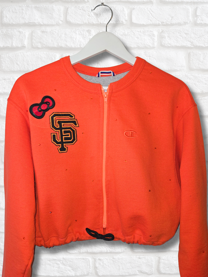 San Francisco Giants HK Crop Zip-Up Sweatshirt- Medium