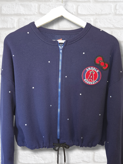 Los Angeles Angels HK Crop Zip-Up Sweatshirt - XL