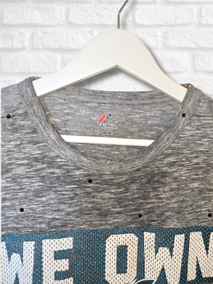 Philadelphia Eagles Ruffle Crop Top - Medium