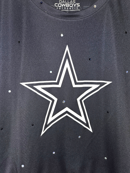 Dallas Cowboys Ruffle Crop Top - XL