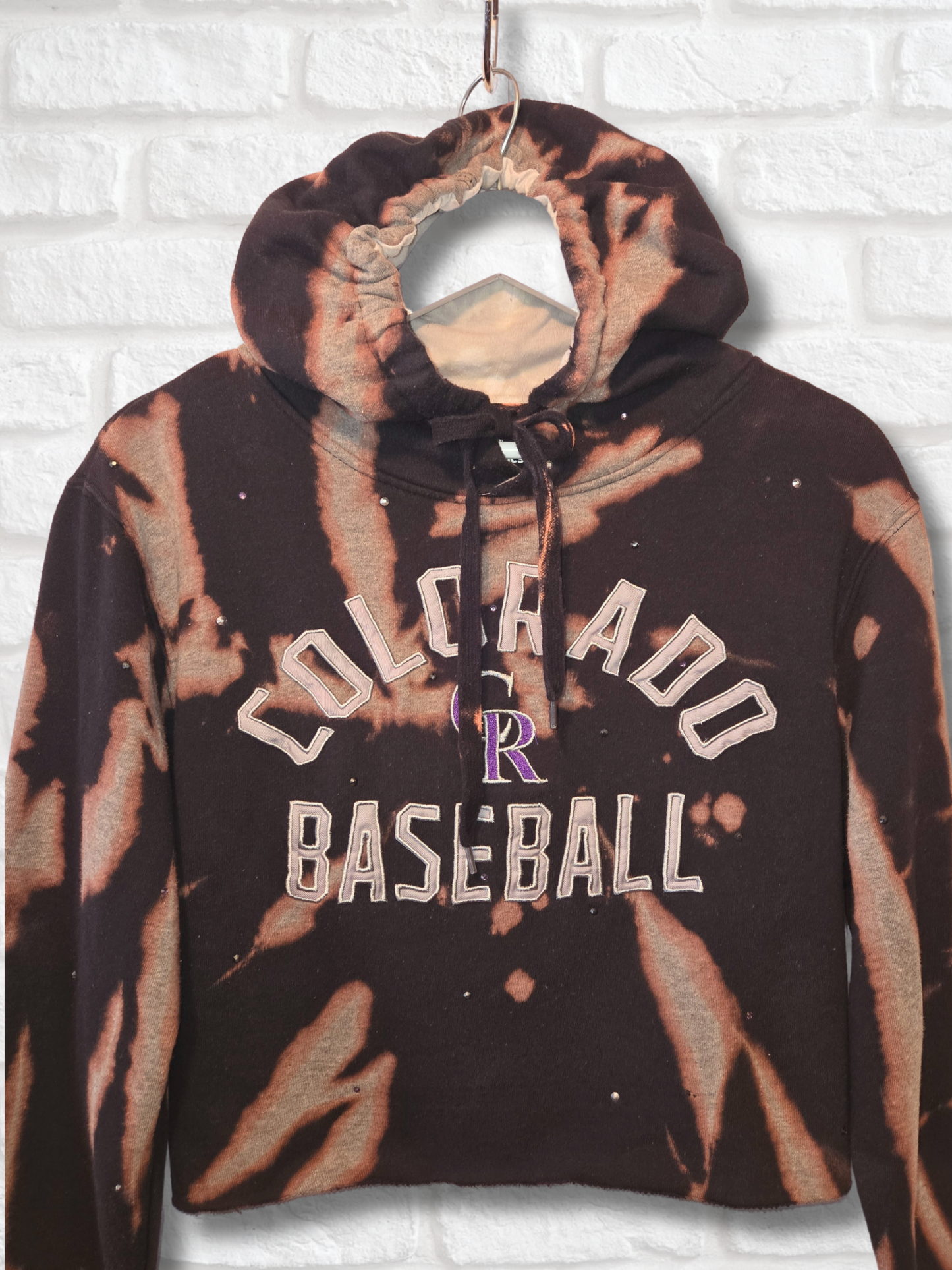 Colorado Rockies Crop Hoodie - Medium