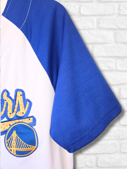 Golden State Warriors Crop Rhinestone Jersey