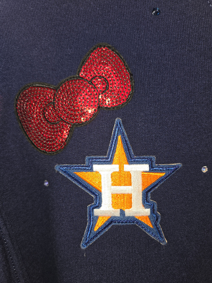 Astros HK Crop Zip-Up Sweatshirt