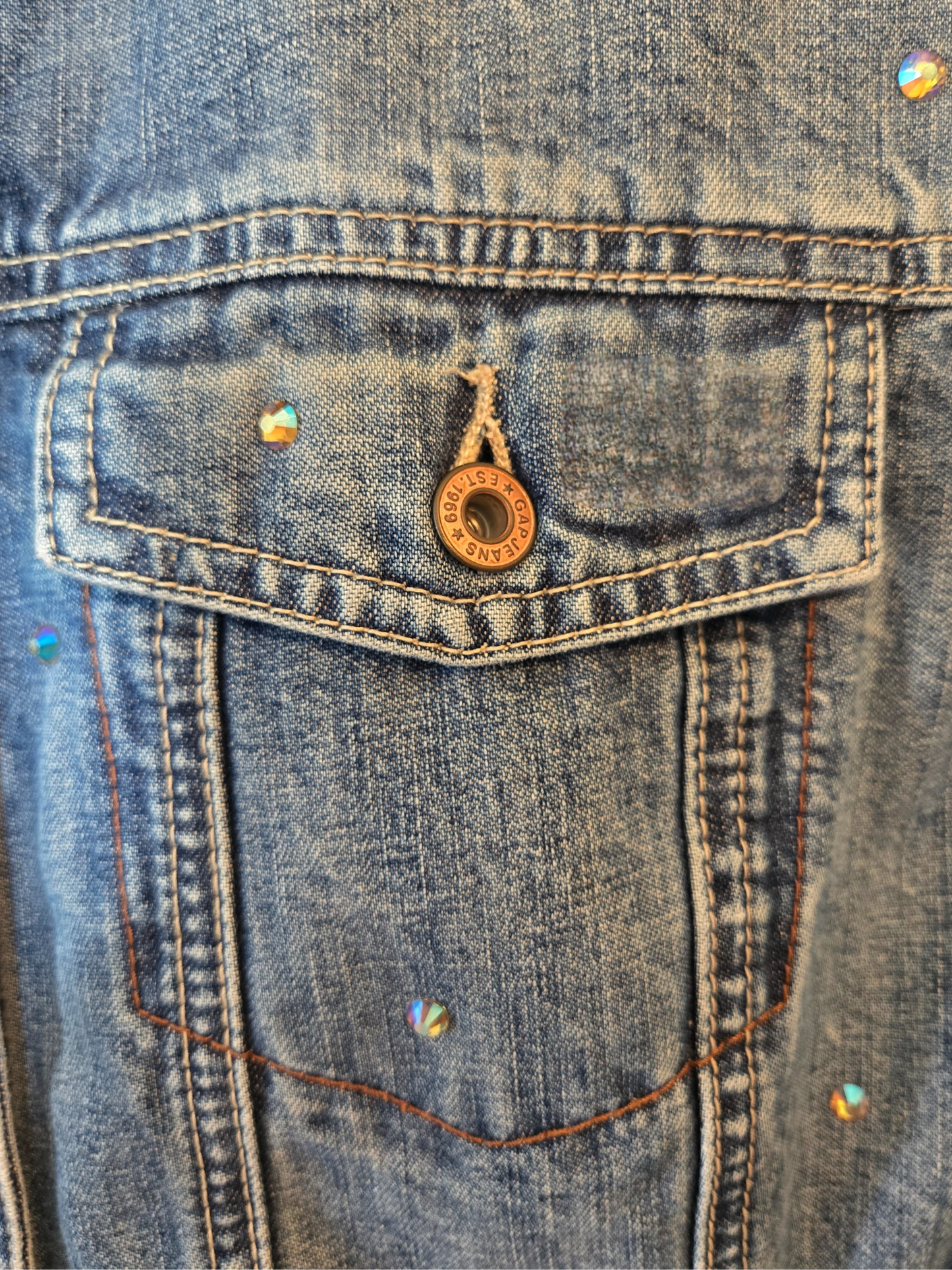 New York Mets Rhinestone Denim Jacket