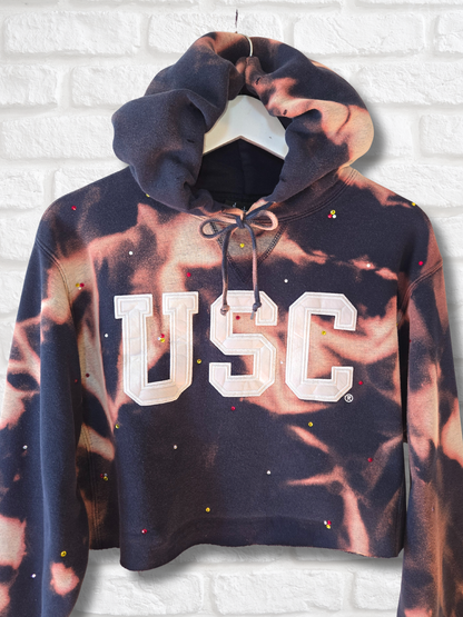 USC Trojans Crop Hoodie