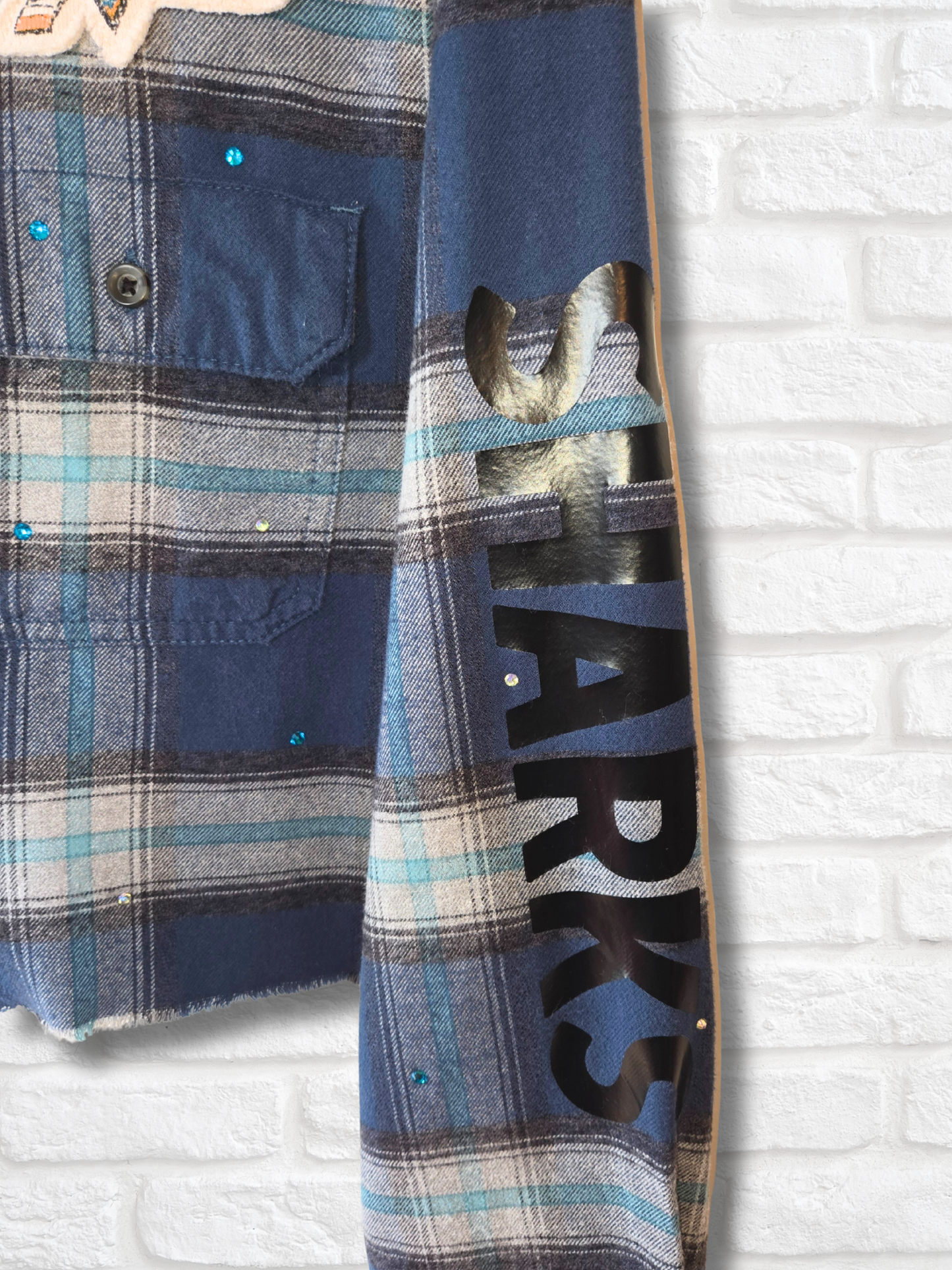 San Jose Sharks Crop Flannel