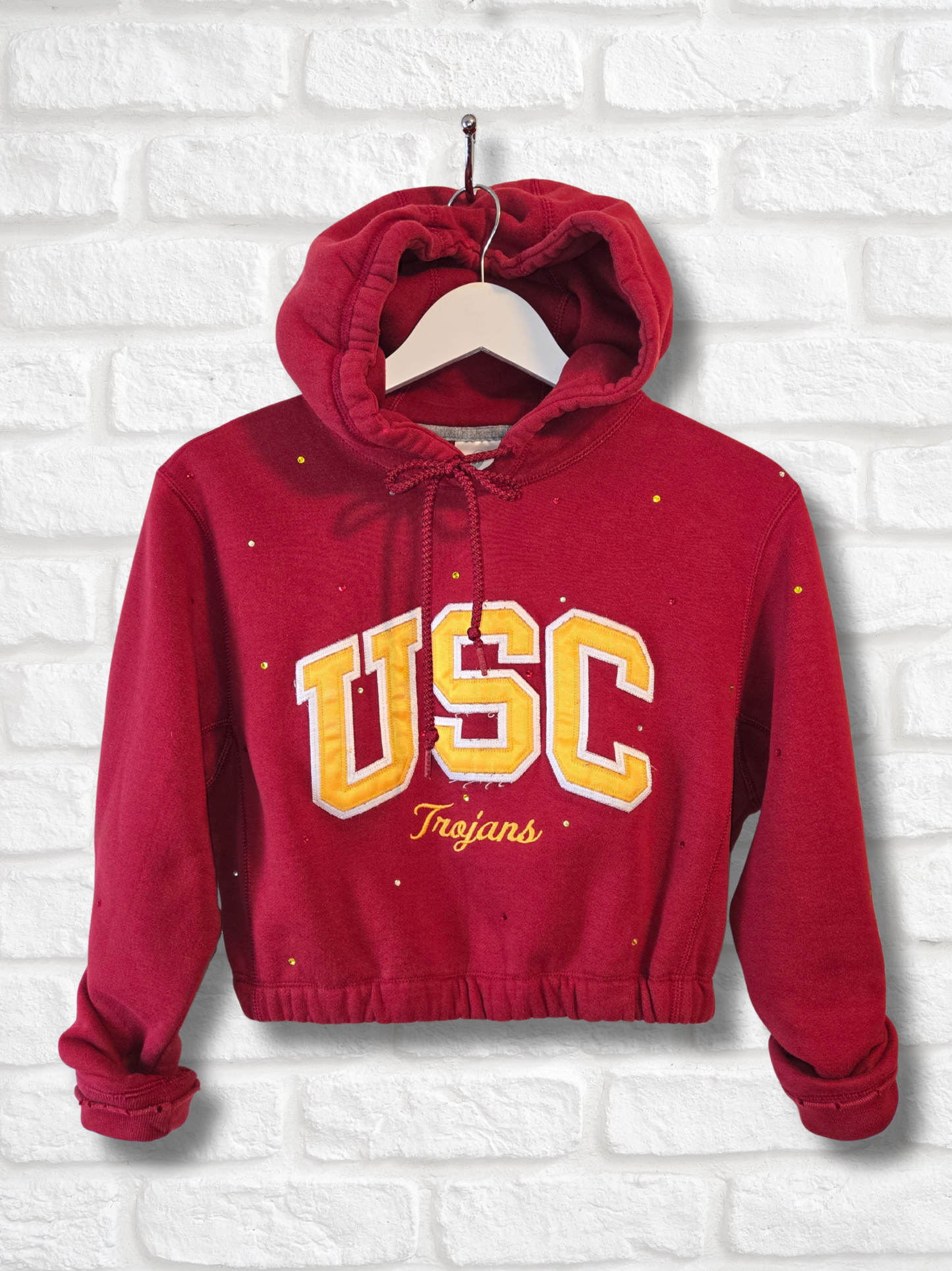 USC Trojans Crop Hoodie