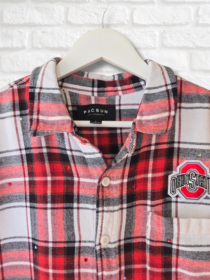 Ohio State Buckeyes Crop Flannel