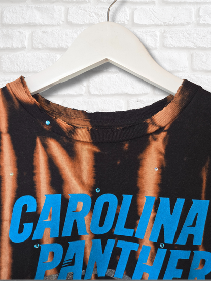 Carolina Panthers Long Sleeve Crop Top