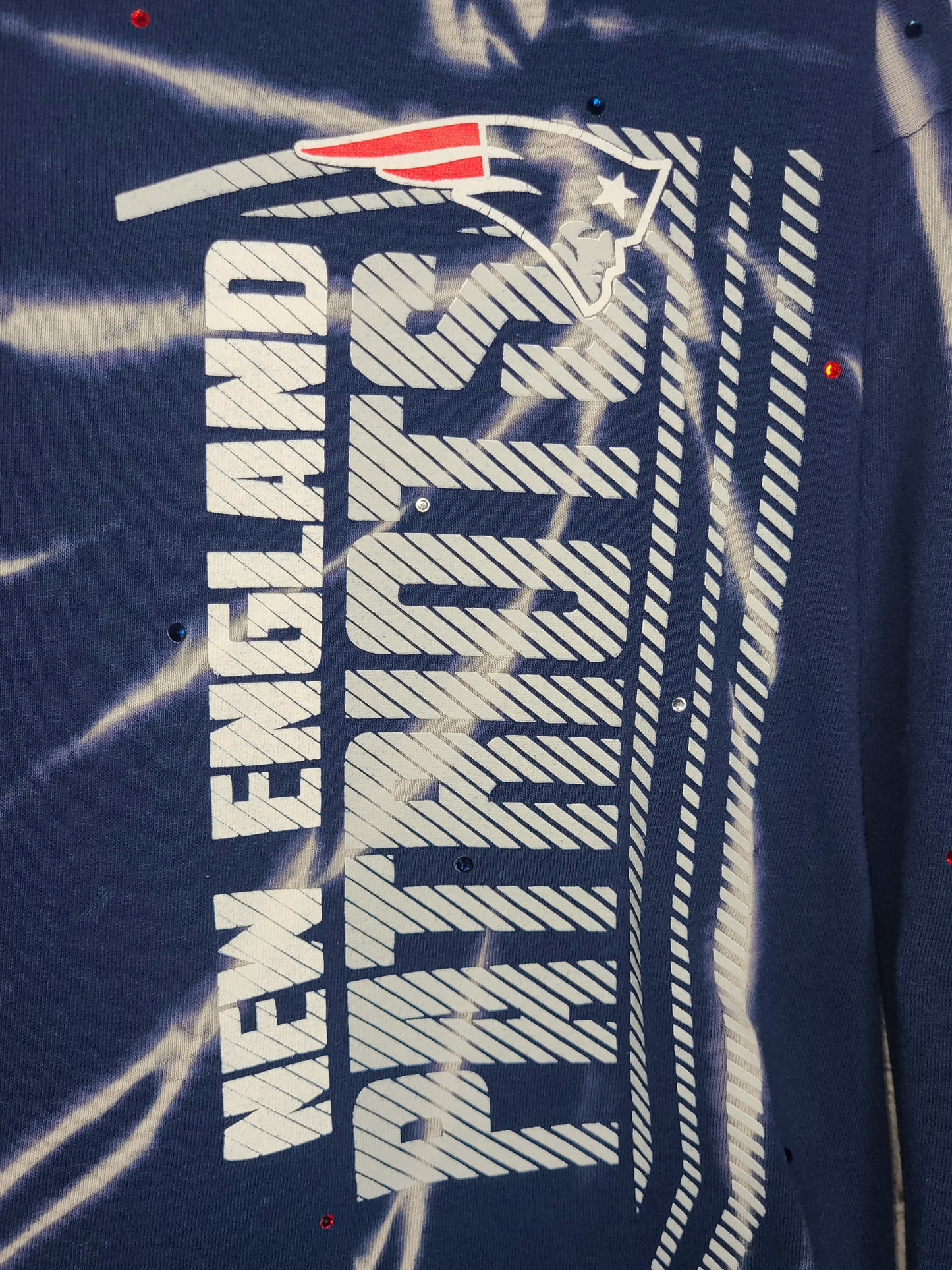 New England Patriots Long Sleeve Crop Top