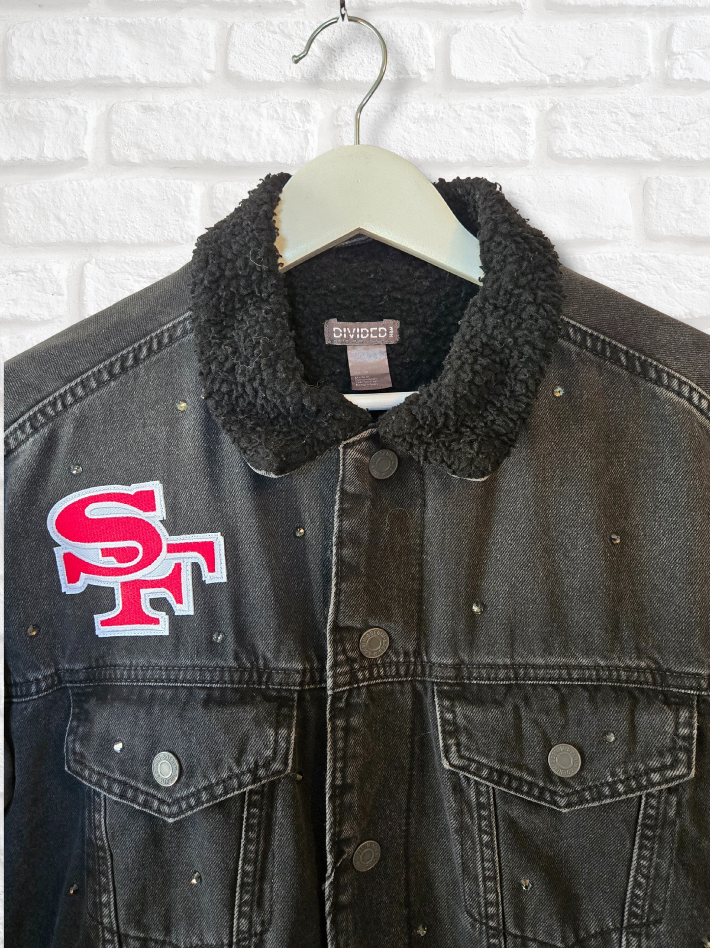 San Francisco 49ers Sherpa Lined Denim Jacket