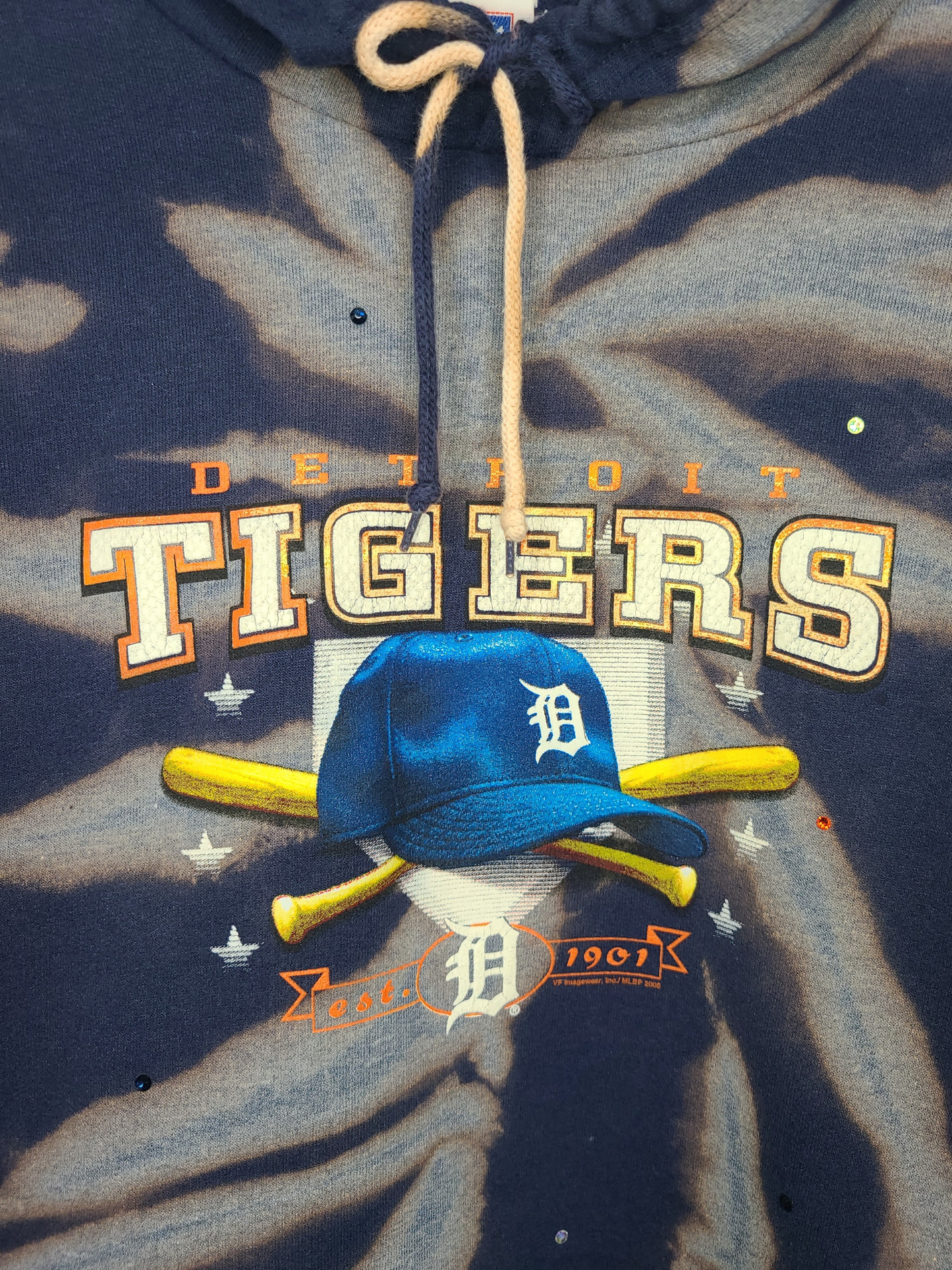 Detroit Tigers Crop Hoodie