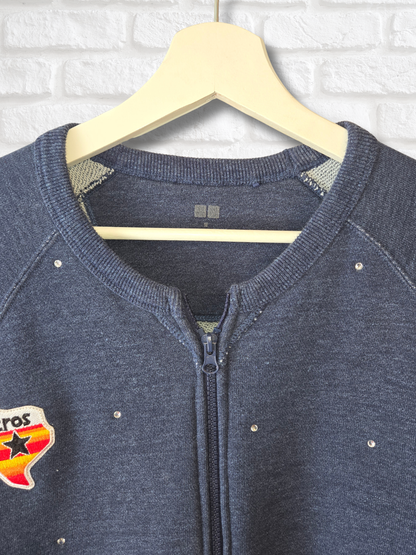 Houston Astros Crop Zip-Up Sweatshirt