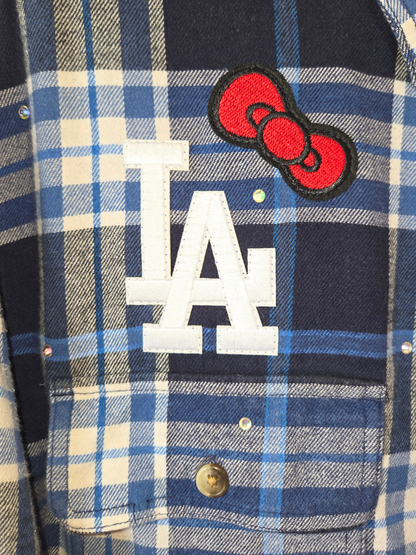 Dodgers HK Crop Flannel