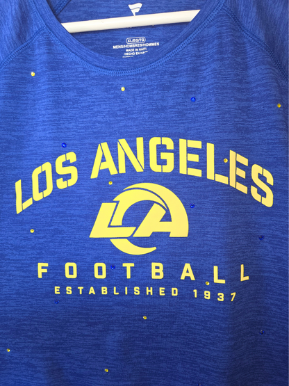 Los Angeles Rams Ruffle Crop Top - XL