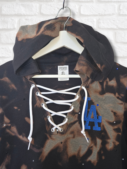 Los Angeles Dodgers Crop Hoodie - Medium