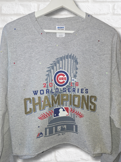 Chicago  Cubs Crop Top- XL